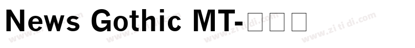 News Gothic MT字体转换